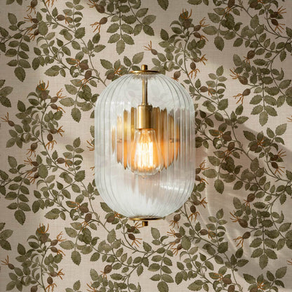 Sonia Wild Rose Trail Linen Bone Sage Earth Wallpaper