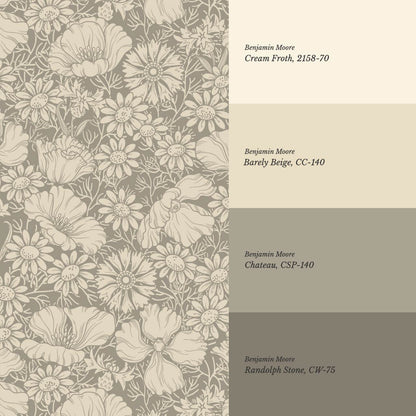 Soovi Wildflowers Stone Straw Wallpaper