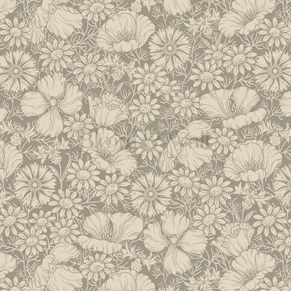 Soovi Wildflowers Stone Straw Wallpaper