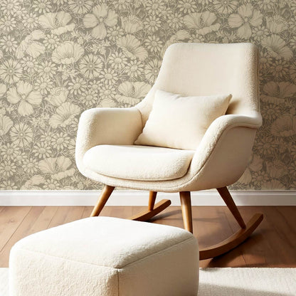 Soovi Wildflowers Stone Straw Wallpaper