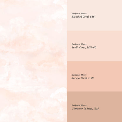 Sophia Dreamy Pink Clouds Wallpaper
