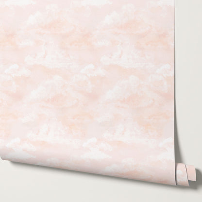 Sophia Dreamy Pink Clouds Wallpaper