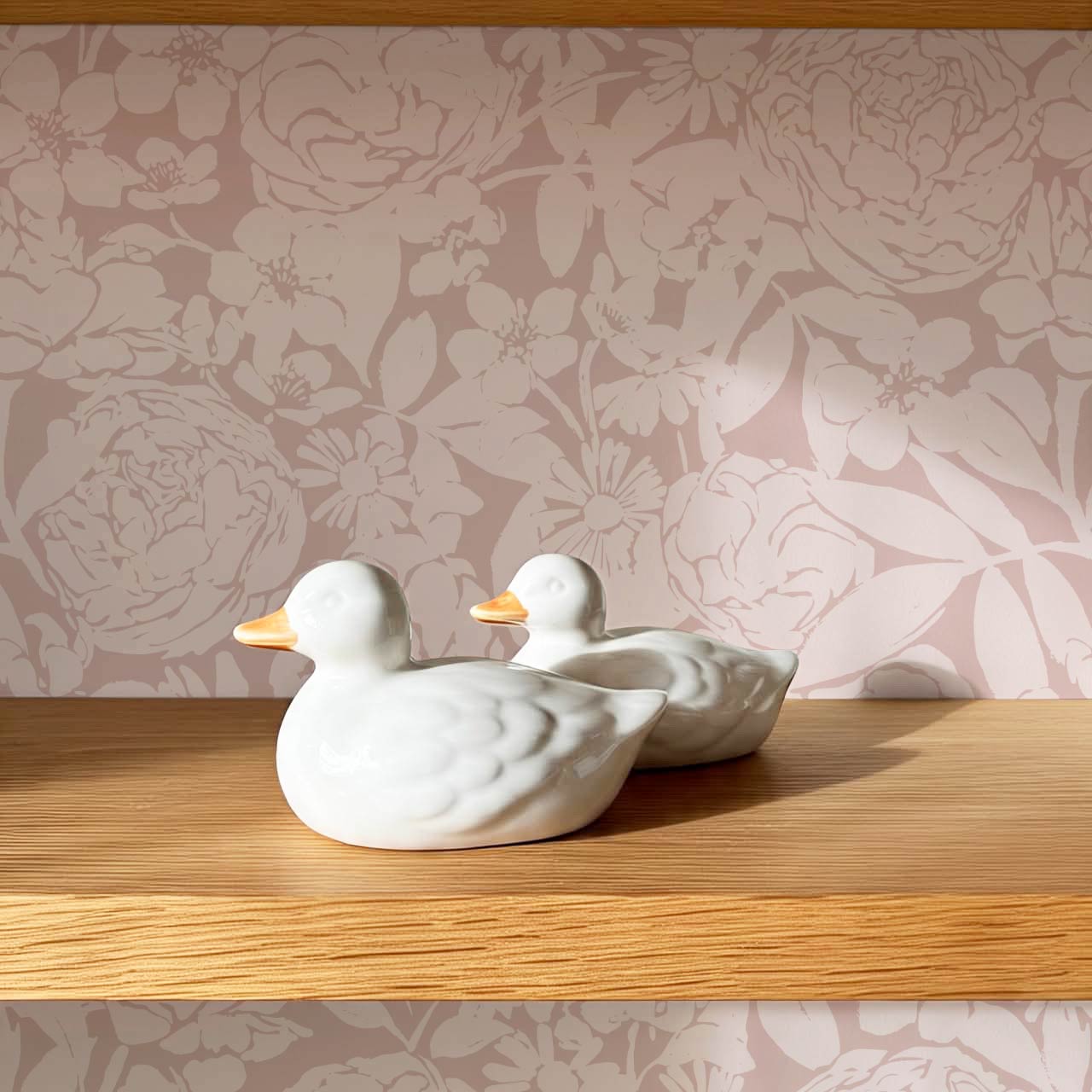 Soraya Peony Rose Floral Berry Pink Wallpaper
