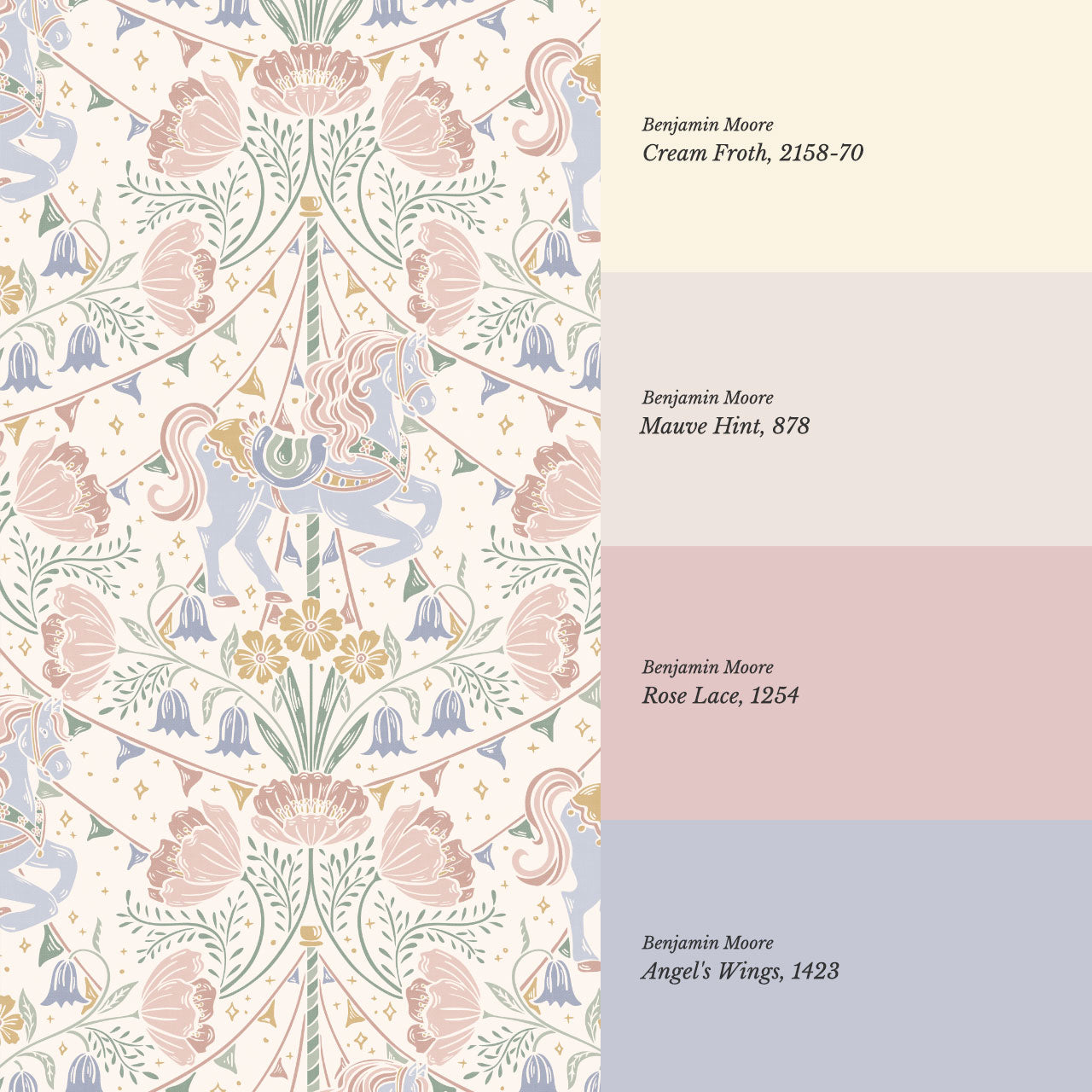 Stella Garden Carnival Floral Pastel Wallpaper