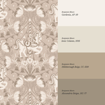 Stella Garden Carnival Latte Wallpaper