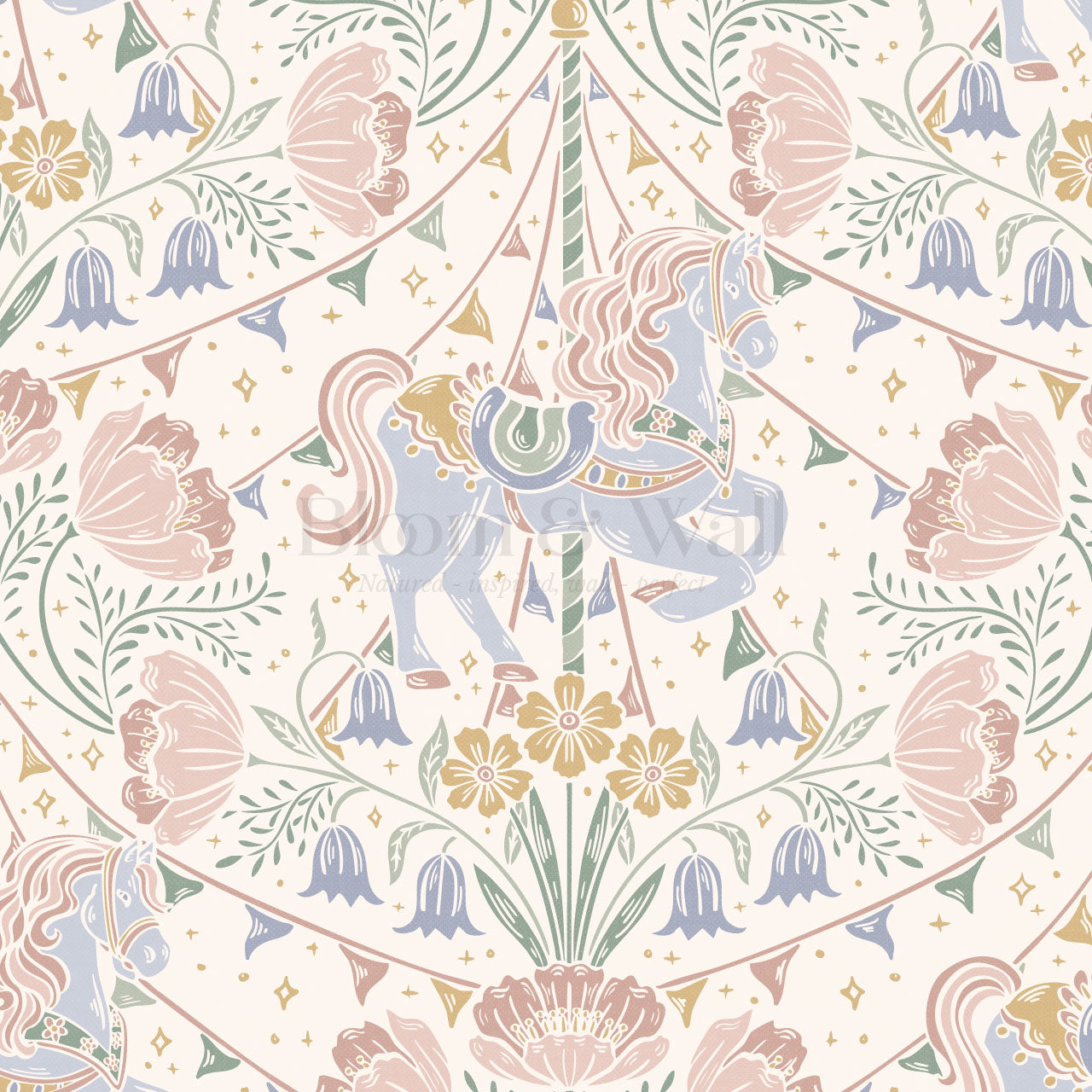 Stella Garden Carnival Floral Pastel Wallpaper