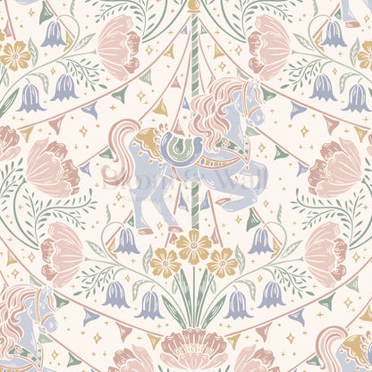 Stella Garden Carnival Floral Pastel Wallpaper