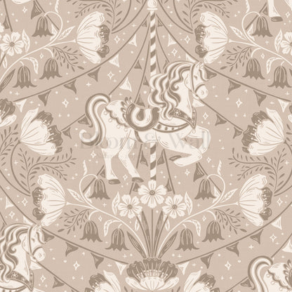 Stella Garden Carnival Latte Wallpaper