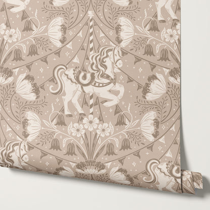 Stella Garden Carnival Latte Wallpaper