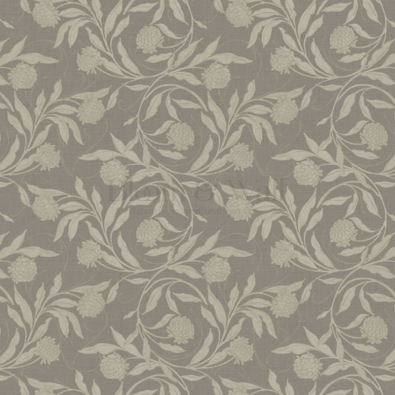 Stoneleigh Blooming Vines Dark Stone Wallpaper