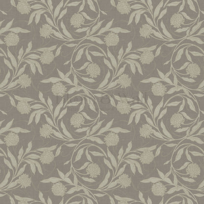 Stoneleigh Blooming Vines Dark Stone Wallpaper