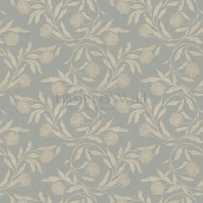 Stoneleigh Blooming Vines Dusty Stone Wallpaper