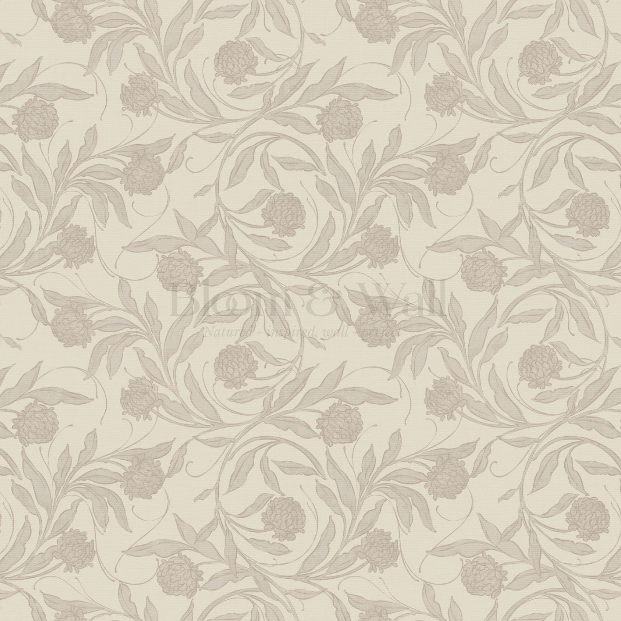 Stoneleigh Blooming Vines Dusty Mauve Wallpaper