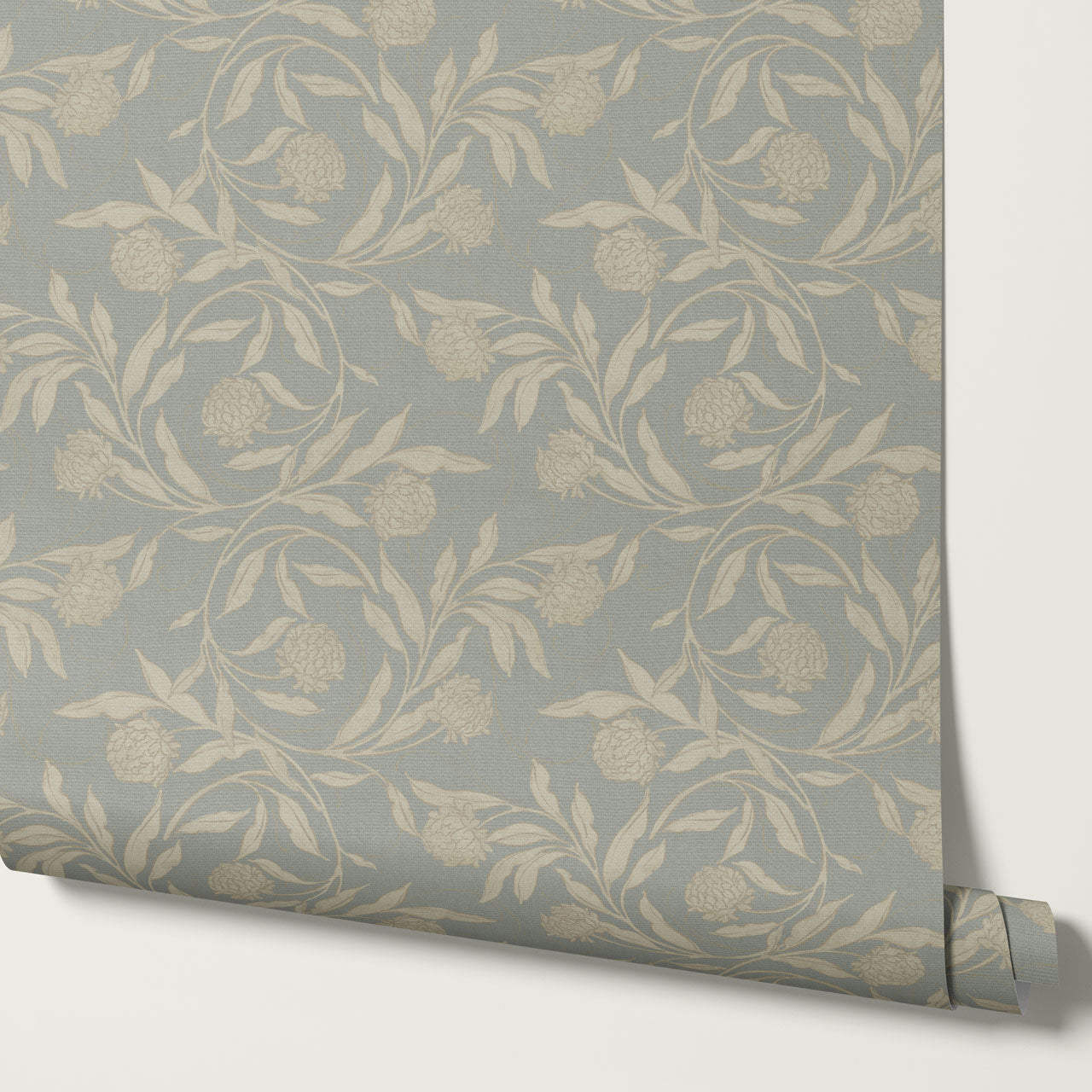 Stoneleigh Blooming Vines Dusty Stone Wallpaper