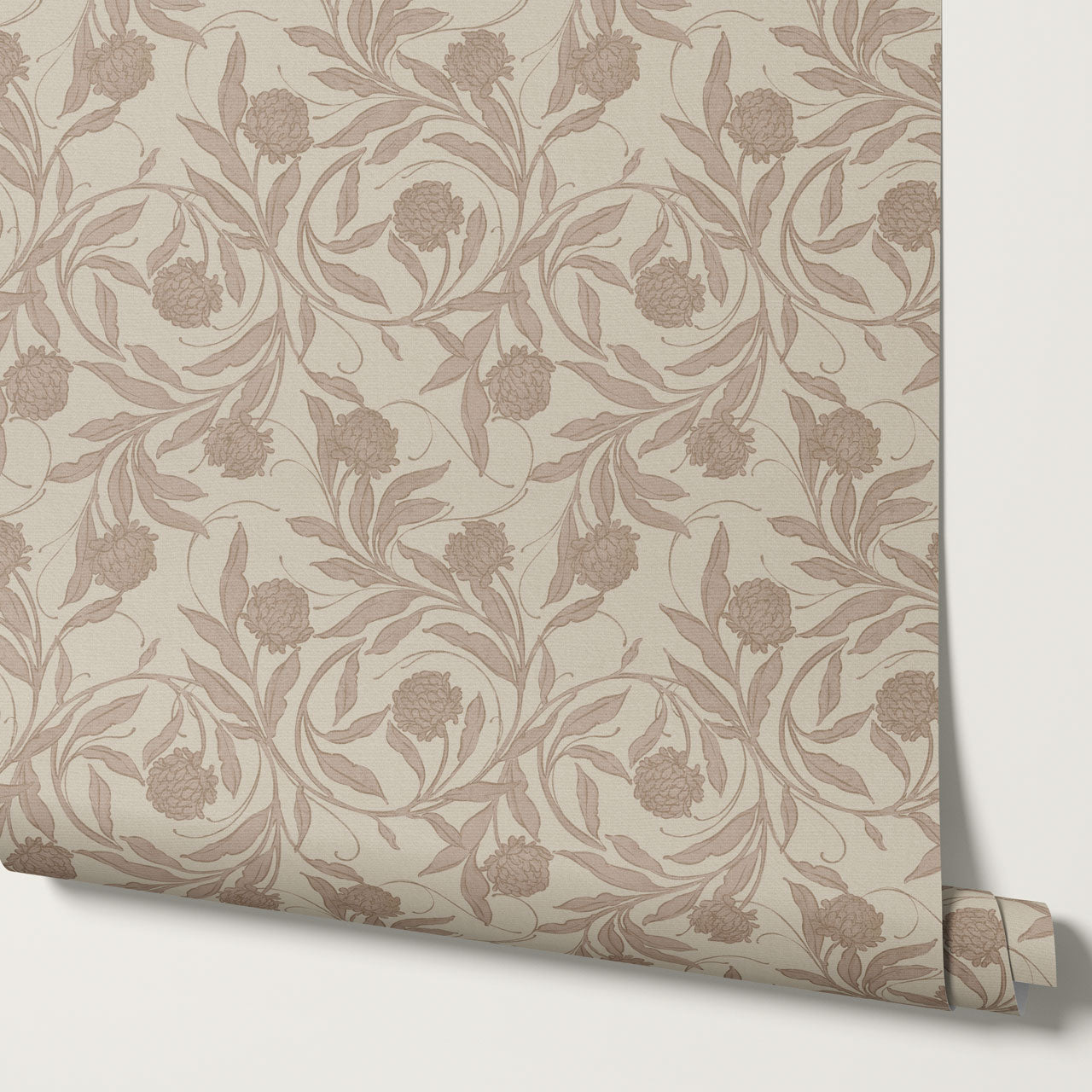 Stoneleigh Blooming Vines Dusty Pink Wallpaper