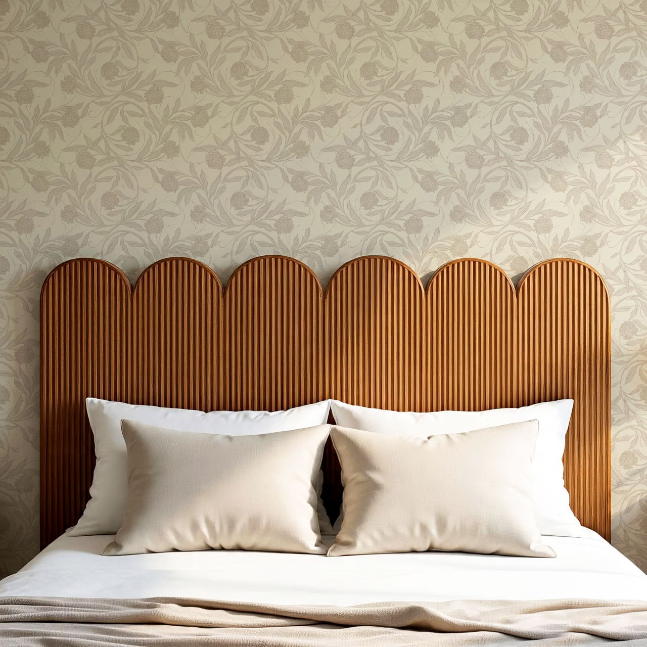 Stoneleigh Blooming Vines Dusty Mauve Wallpaper