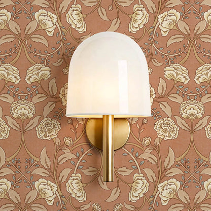 Sue Heritage Peony Floral Cinnamon Brown Wallpaper