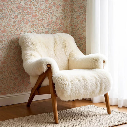 Tatum Blooming Field Coral Wallpaper