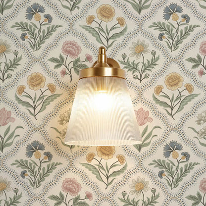 Sunia Botanical Scalloped Floral Pastel Ivory Wallpaper