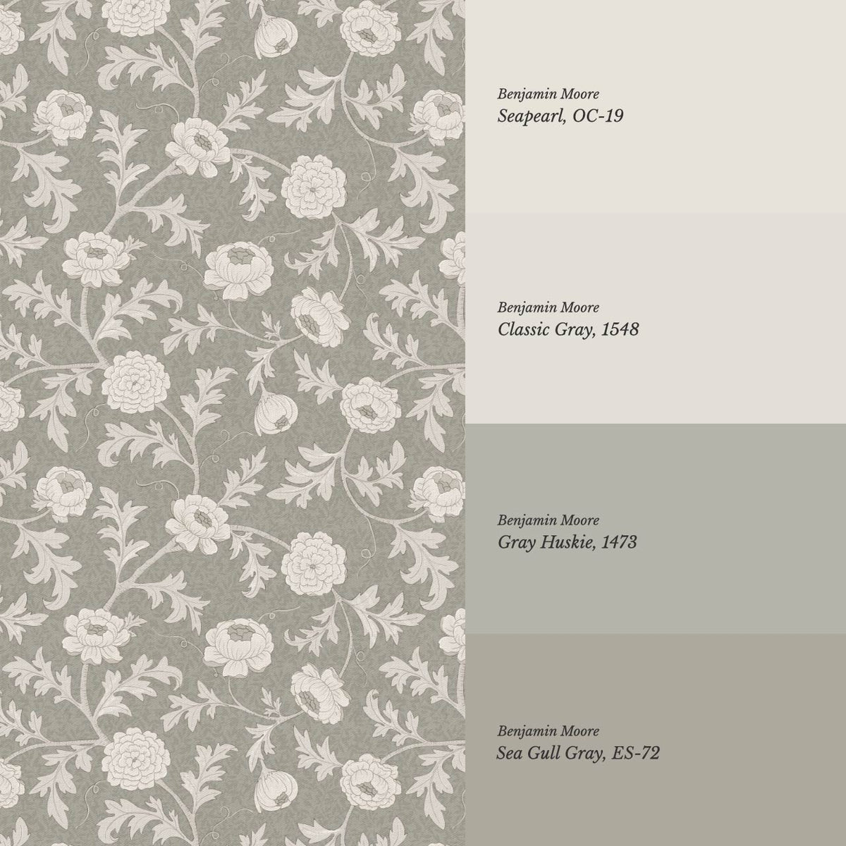 Susana Twining Garden Dry Sage Bone Wallpaper