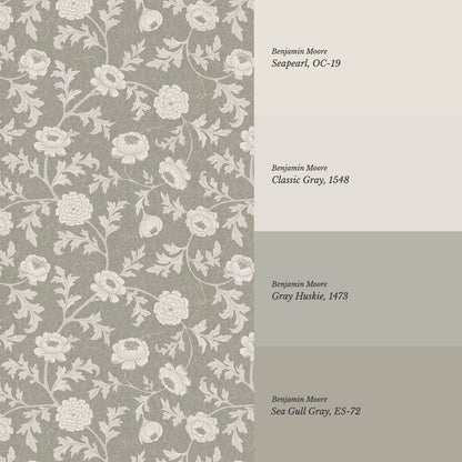 Susana Twining Garden Dry Sage Bone Wallpaper