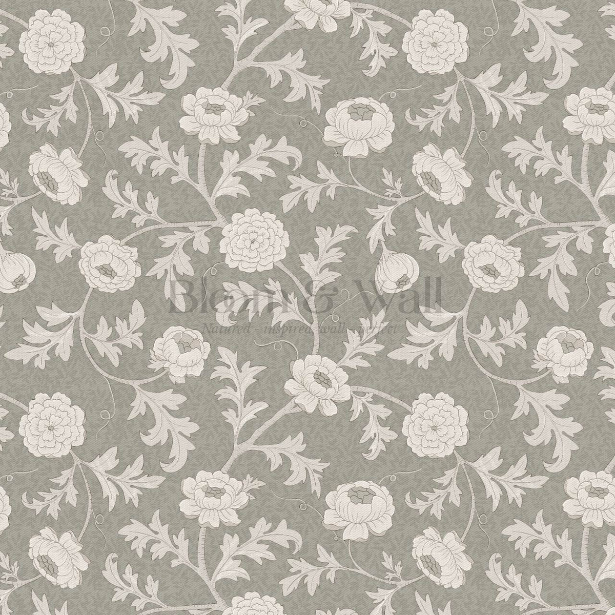 Susana Twining Garden Dry Sage Bone Wallpaper