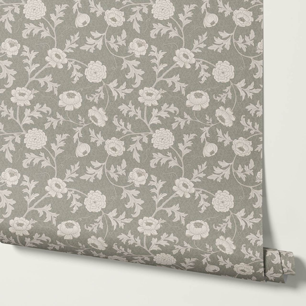 Susana Twining Garden Dry Sage Bone Wallpaper