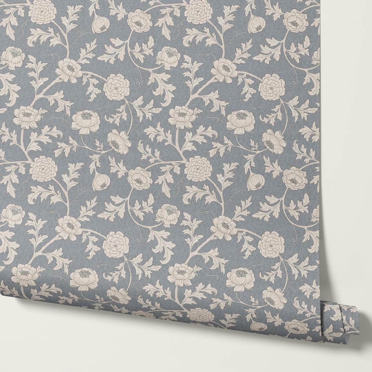 Susana Twining Garden Gray Sky Ivory Wallpaper