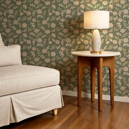 Susana Twining Garden Forest Beige Wallpaper