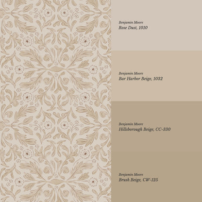 Suzette Botanicals Creamer Wallpaper