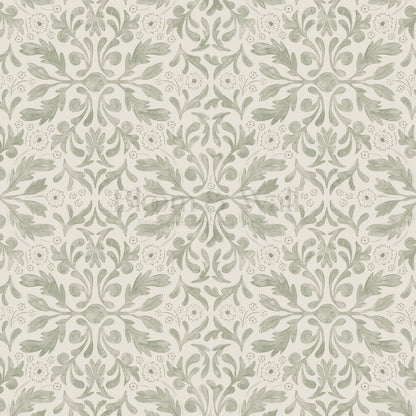 Suzette Botanicals Soft Green Wallpaper