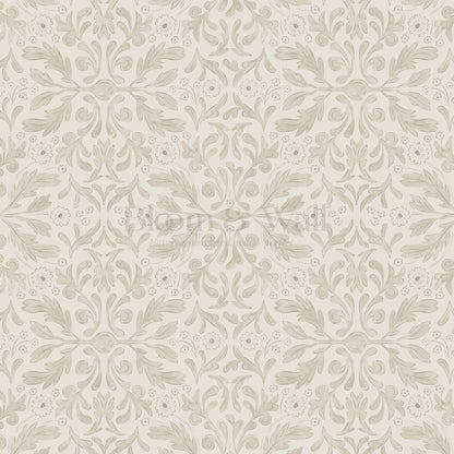 Suzette Botanicals Powder Gray Wallpaper