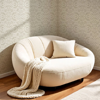 Suzette Botanicals Powder Gray Wallpaper