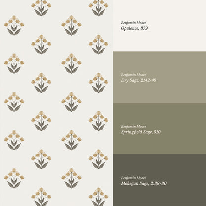 Thara Mirrored Bunch Butter Wallpaper