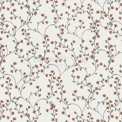 Sybille Flowering Mauve Wallpaper