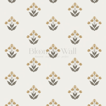 Thara Mirrored Bunch Butter Wallpaper