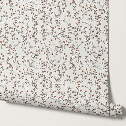 Sybille Flowering Mauve Wallpaper