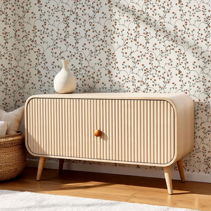 Sybille Flowering Mauve Wallpaper