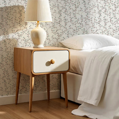 Sybille Flowering Sage Brown Wallpaper