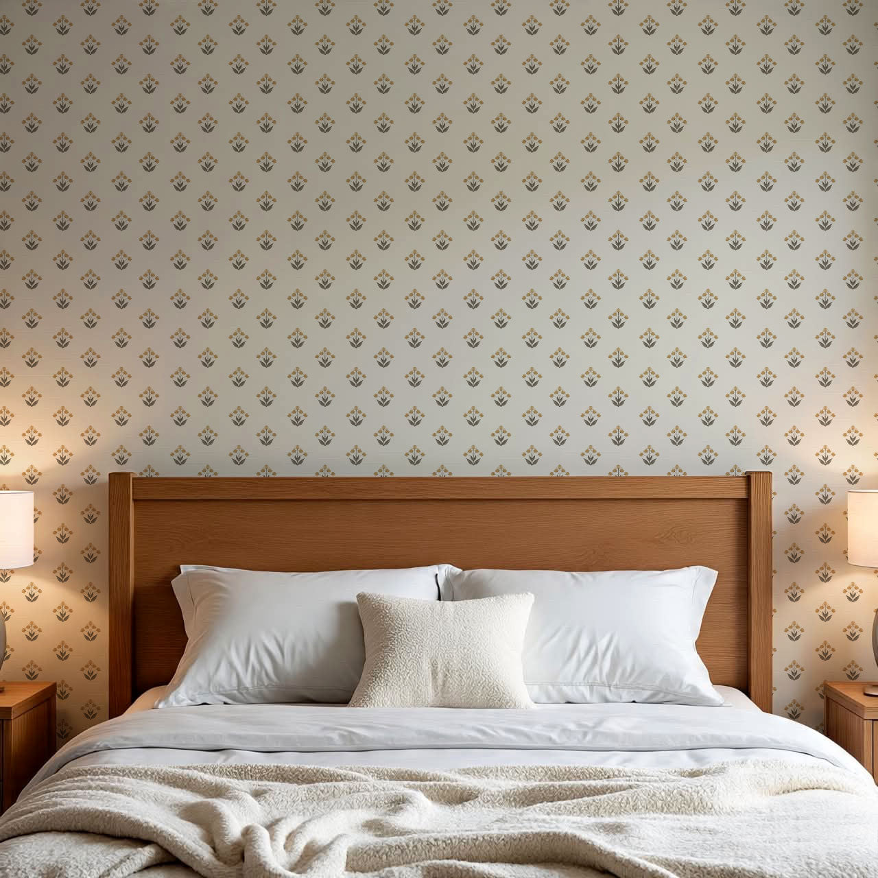 Thara Mirrored Bunch Butter Wallpaper