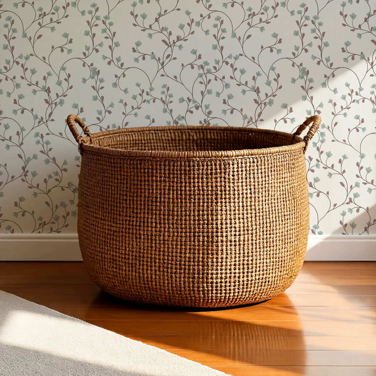 Sybille Flowering Sage Brown Wallpaper