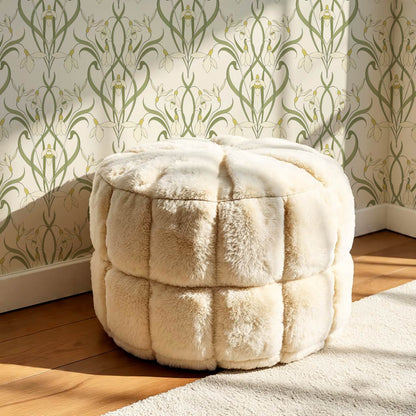 Taimi Snowdrops Cream Wallpaper