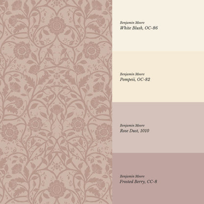 Taja Whispers in the Garden Muted Blush Wallpaper