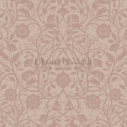 Taja Whispers in the Garden Muted Blush Wallpaper