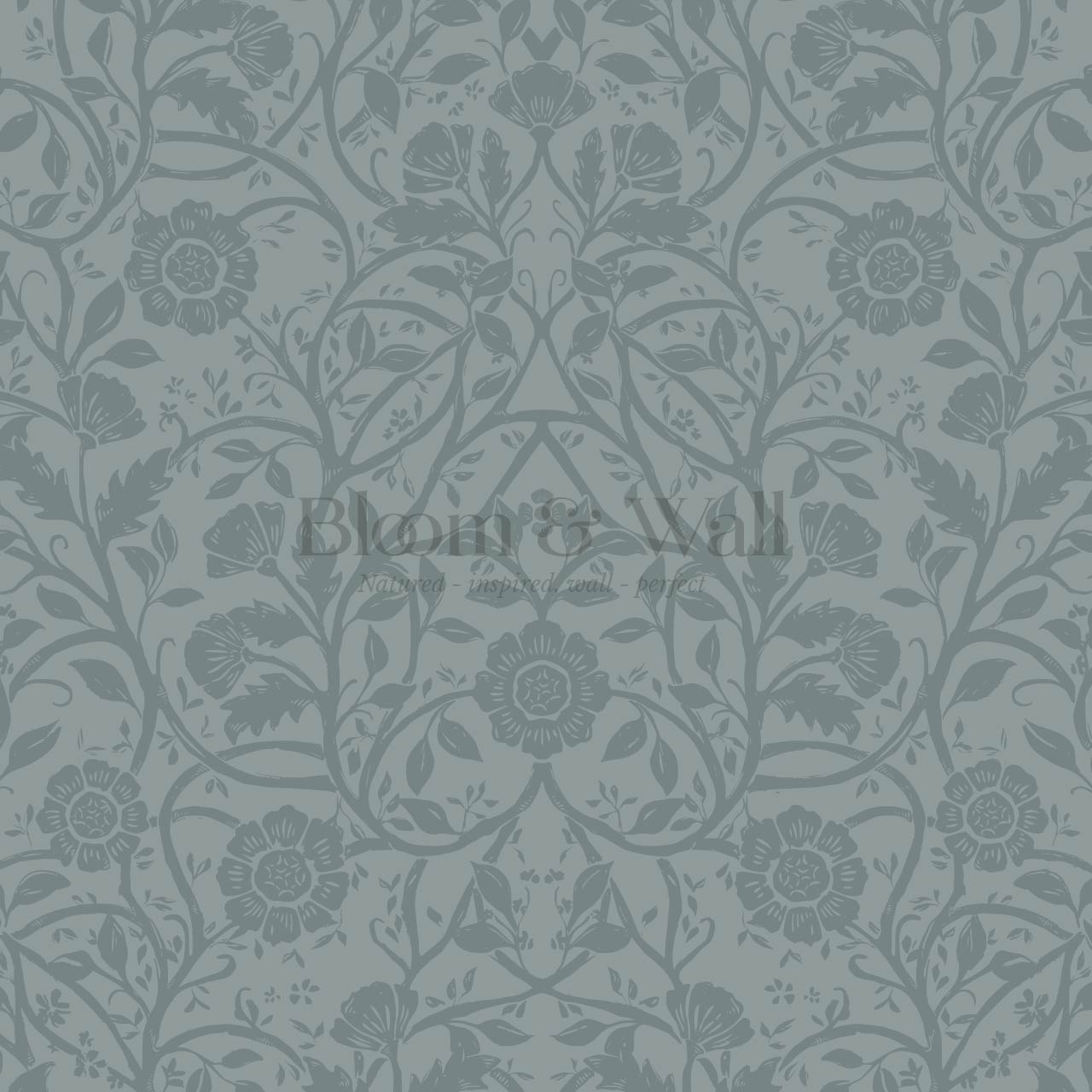 Taja Whispers in the Garden Muted Teal Wallpaper
