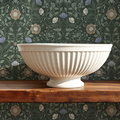 Taja Whispers in the Garden Green Blue Wallpaper