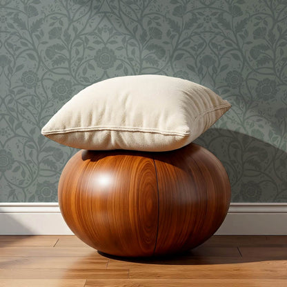 Taja Whispers in the Garden Muted Teal Wallpaper