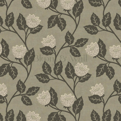 Teodora Country Blossom Sage Forest Wallpaper