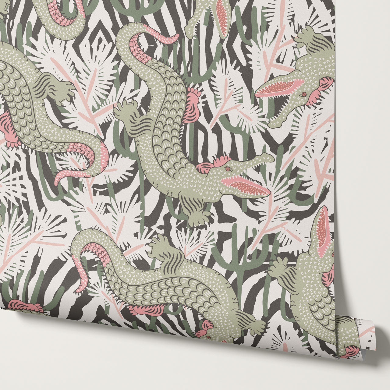 Tessa Bazaar Gator Sage Wallpaper