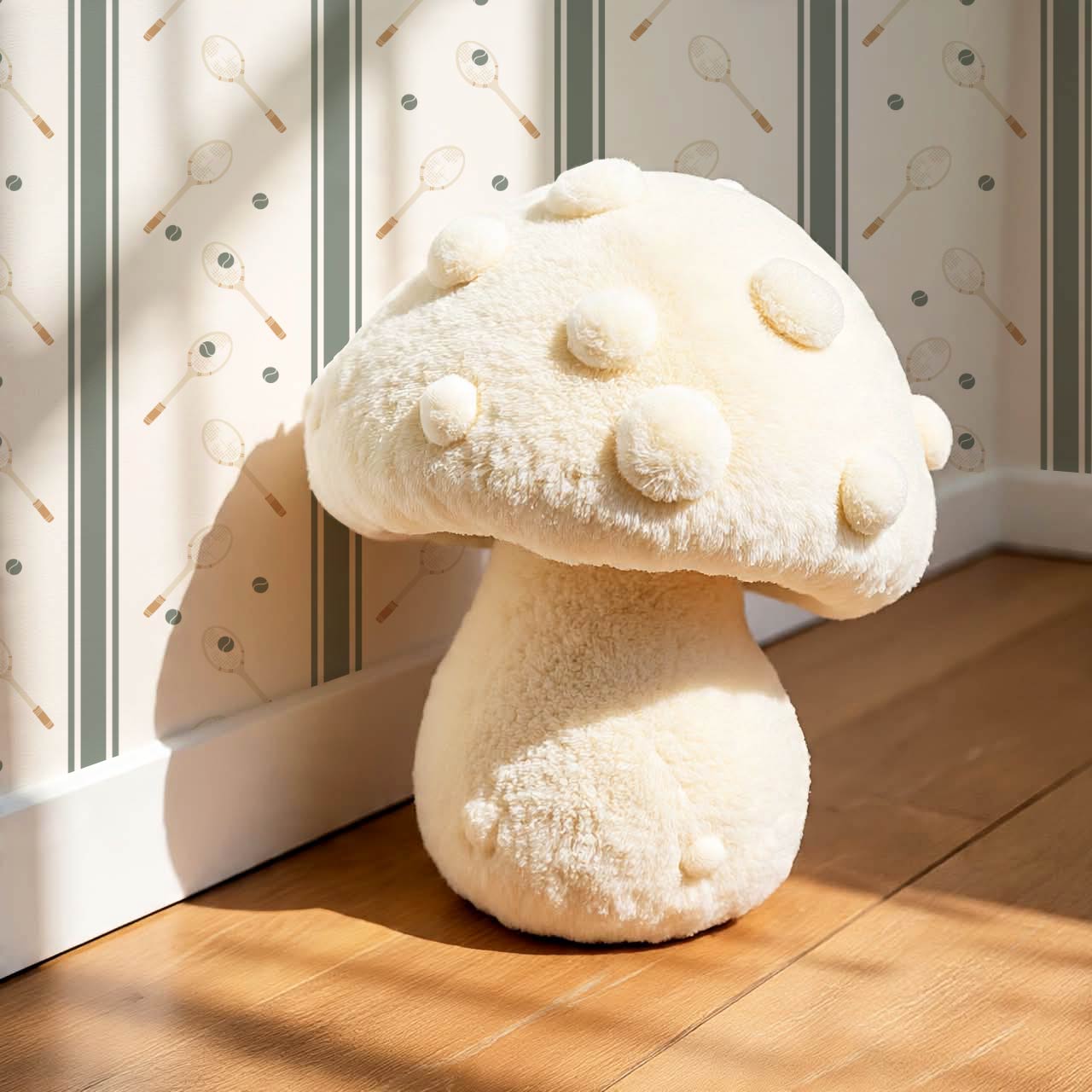 Theo Country Club Tennis Stripes Ochre Evergreen Wallpaper